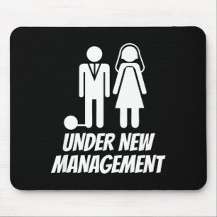 Funny Just Married , Fun Newlywed Gag For Men  Mouse Mat
