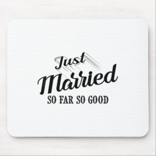 Funny Just Married Gift Men Women Cool Bride Groom Mouse Mat