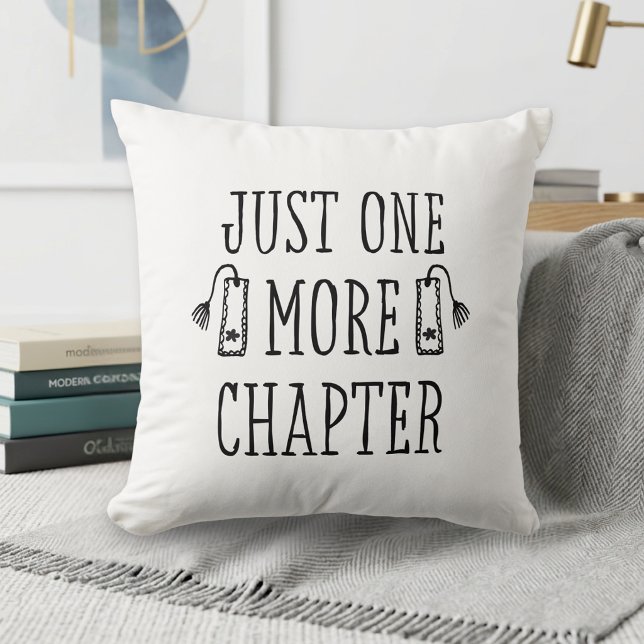Funny Just One More Chapter Book Lover Cushion (Creator Uploaded)