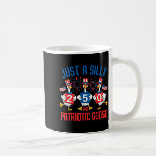 Funny Just Silly Patriotic Goose Artwork Coffee Mug