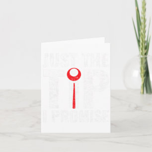 Funny Just The Tip I Promise Pool Player Billiard  Card