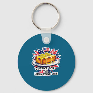 Funny justice for lemon pound cake american key ring