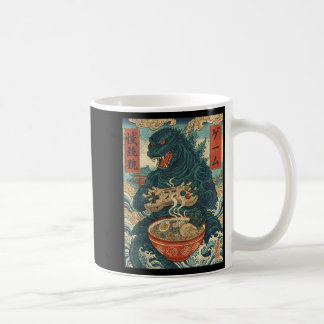 Funny Kaiju Gamer Ramen Video Game Japanese Anime Coffee Mug