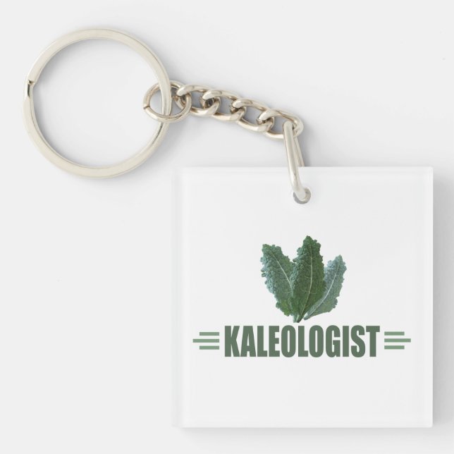 Funny Kale Key Ring (Front)