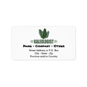 Funny Kale Lover Label
