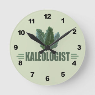 Funny Kale Round Clock