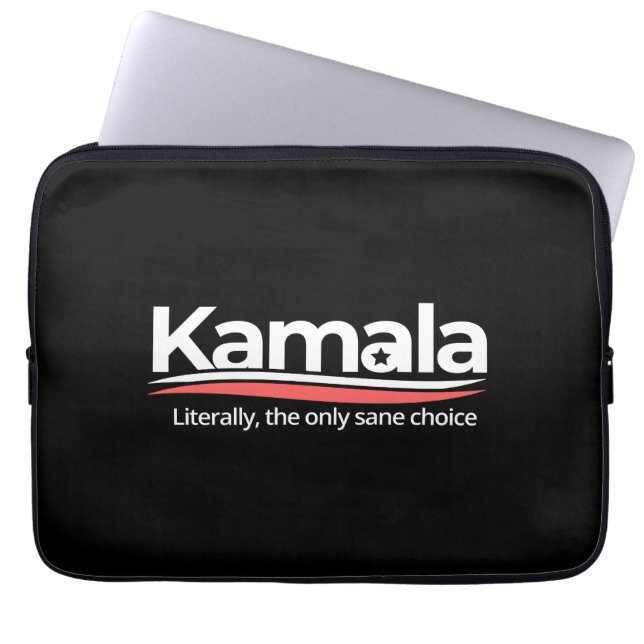 Funny kamala 2024, Literally the Only Sane Choice, Laptop Sleeve (Front)