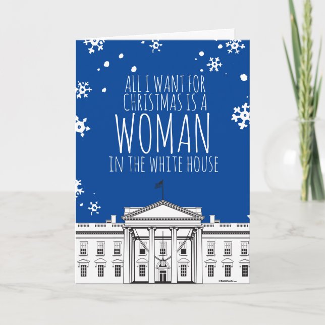 Funny Kamala Christmas: All I want for Christmas Card (Front)