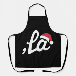 Funny Kamala Harris 2024 Comma La Christmas Apron