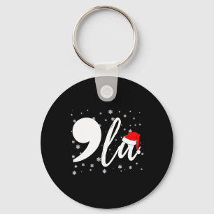 Funny Kamala Harris 2024 Comma La Christmas For Me Key Ring