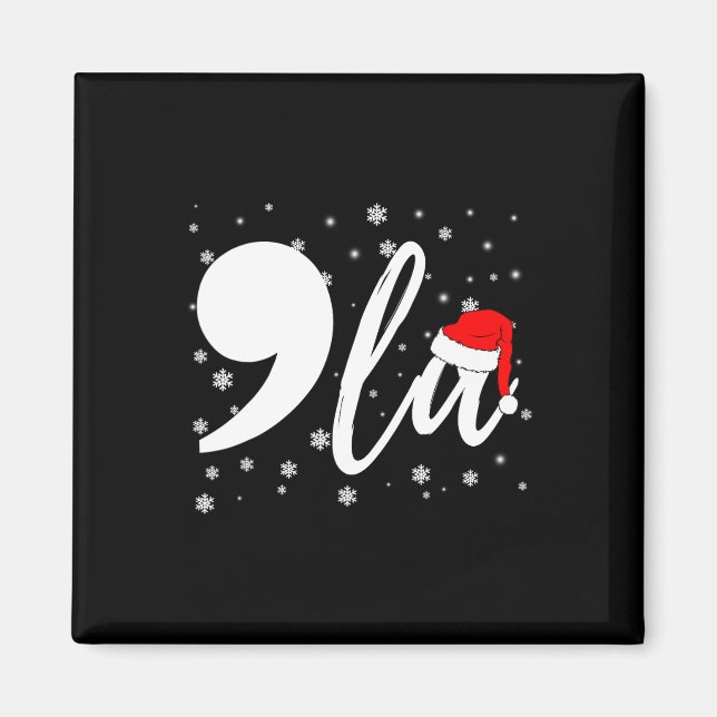 Funny Kamala Harris 2024 Comma La Christmas For Me Magnet (Front)