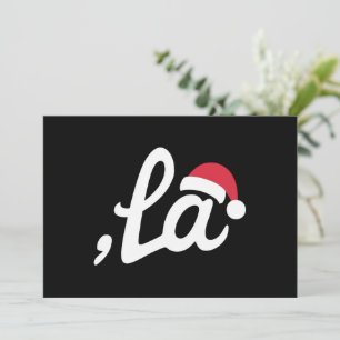 Funny Kamala Harris 2024 Comma La Christmas Holiday Card