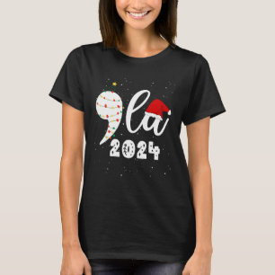 Funny Kamala Harris 2024 Comma La Christmas T-Shirt