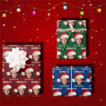 Funny Kamala Harris Santa Hat Merry Christmas Wrapping Paper Sheet<br><div class="desc">Funny Kamala Harris Santa Hat Merry Christmas</div>
