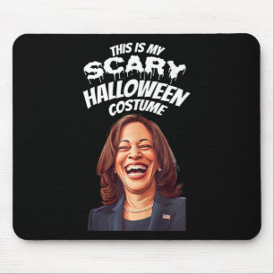 Funny Kamala Harris Scary Halloween Gag President Mouse Mat