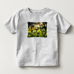 Funny Kangaroo Koala Wombat Emu Cycling Toddler T-Shirt