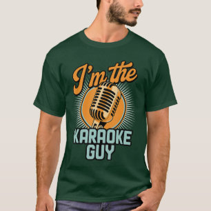 Funny Karaoke Design For Men Dad Singing Music Kar T-Shirt