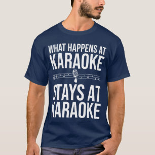 Funny Karaoke Designs for Men Women Singers Music T-Shirt