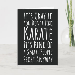 Funny Karate Cards Martial Arts Humour Sarcastic