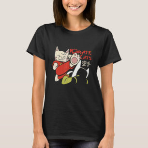 Funny Karate Cat Fighting Kitten Fighter Kitty Com T-Shirt