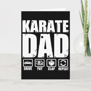 Funny Karate Dad Martial Arts Father Humour Father Card