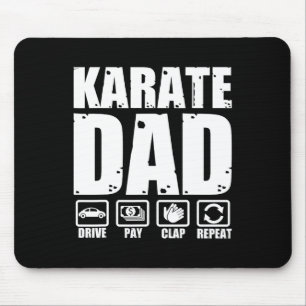 Funny Karate Dad Martial Arts Father Humour Father Mouse Mat