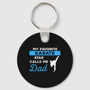 Funny Karate Dad Martial Arts Fighting Shirt Gift Key Ring