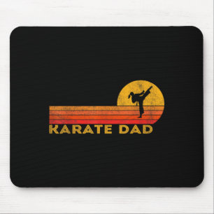 Funny Karate Dad Martial Arts Retro Mouse Mat