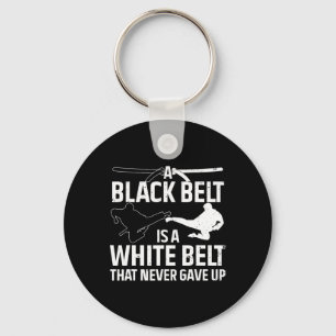 Funny Karate Design For Men Women Black Belt Marti Key Ring