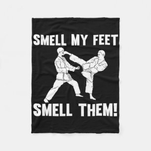 Funny Karate Design For Men Women Karate Martial A Fleece Blanket