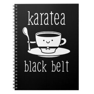 Funny Karate Design Karatea Black Belt White Light Notebook