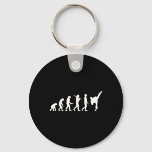 Funny Karate Evolution Gift For Martial Artists Key Ring