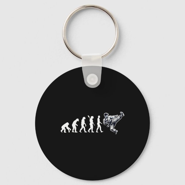 Funny Karate Evolution Martial Arts Lover Karate B Key Ring (Front)