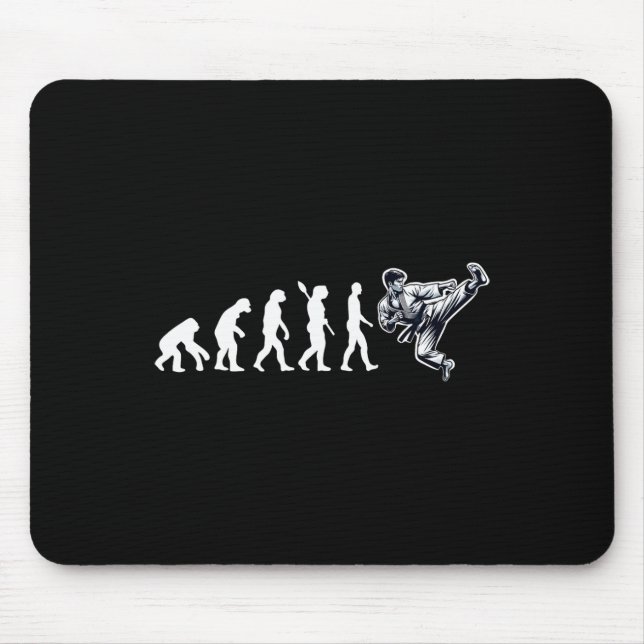 Funny Karate Evolution Martial Arts Lover Karate B Mouse Mat (Front)