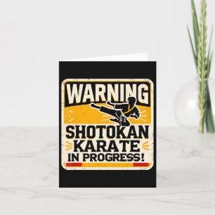 Funny Karate Fighter Martial Arts Shotokan Karatek Card