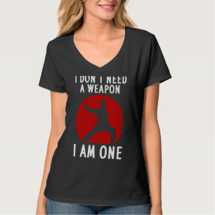 Funny Karate For Men Women Karate Black Belt Marti T-Shirt