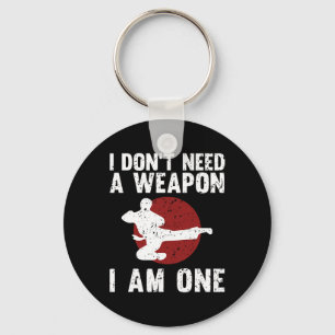 Funny Karate For Men Women Taekwondo Martial Arts Key Ring