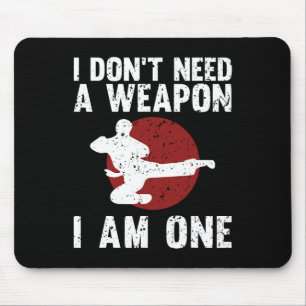 Funny Karate For Men Women Taekwondo Martial Arts Mouse Mat