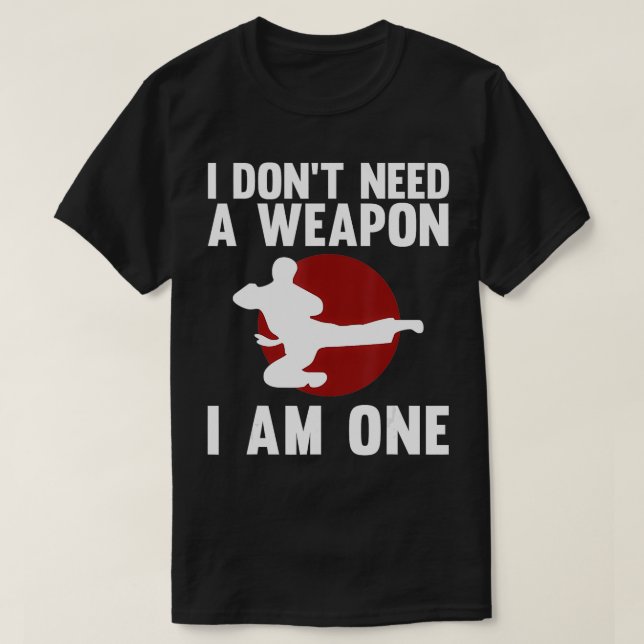 Funny Karate For Men Women Taekwondo Martial Arts  T-Shirt (Design Front)