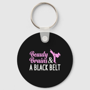 Funny Karate For Women Girl Taekwondo Martial Arts Key Ring