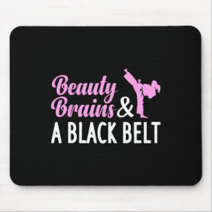Funny Karate For Women Girl Taekwondo Martial Arts Mouse Mat