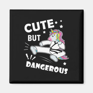 Funny Karate Girl Birthday Gift Shirt Cute But Dan Magnet