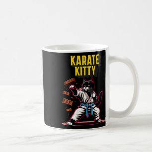Funny Karate Kitty - Martial Arts Feline Champion Coffee Mug
