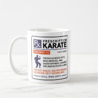 Funny Karate Mug Prescription Design