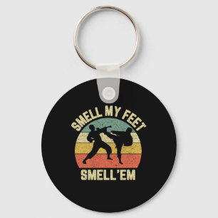Funny Karate Smell My Feet Martial Arts Taekwondo  Key Ring