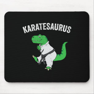 Funny Karate T Rex Dinosaur Cute Dino Martial Arts Mouse Mat