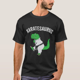 Funny Karate T Rex Dinosaur Cute Dino Martial Arts T-Shirt