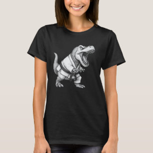 Funny Karate T-Rex Taekwondo T-Rex Jiu Jitsu T-Rex T-Shirt