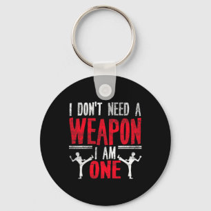 Funny Karate Taekwondo Joke Martial Arts Humor Key Ring