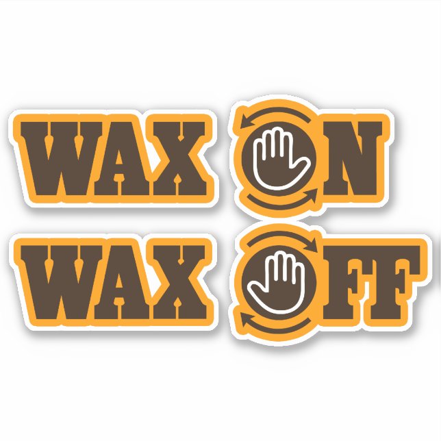 Funny Karate Wax On - Wax Off (Front)